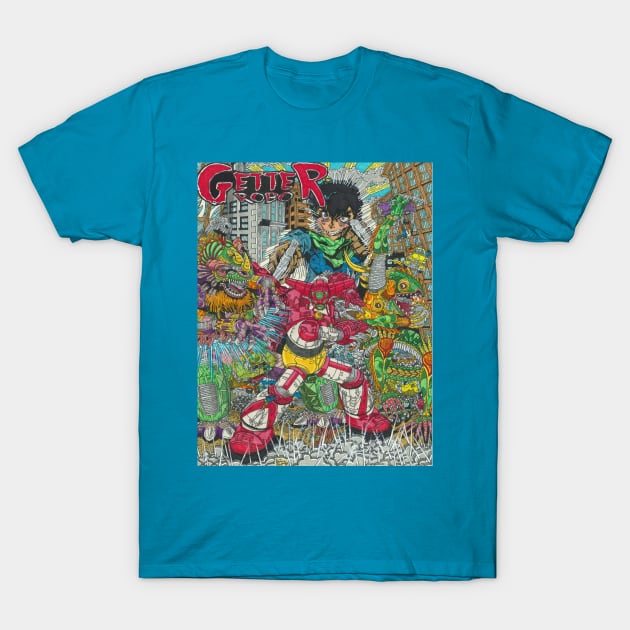 Getter Robo T-Shirt by SnowFlake Comix